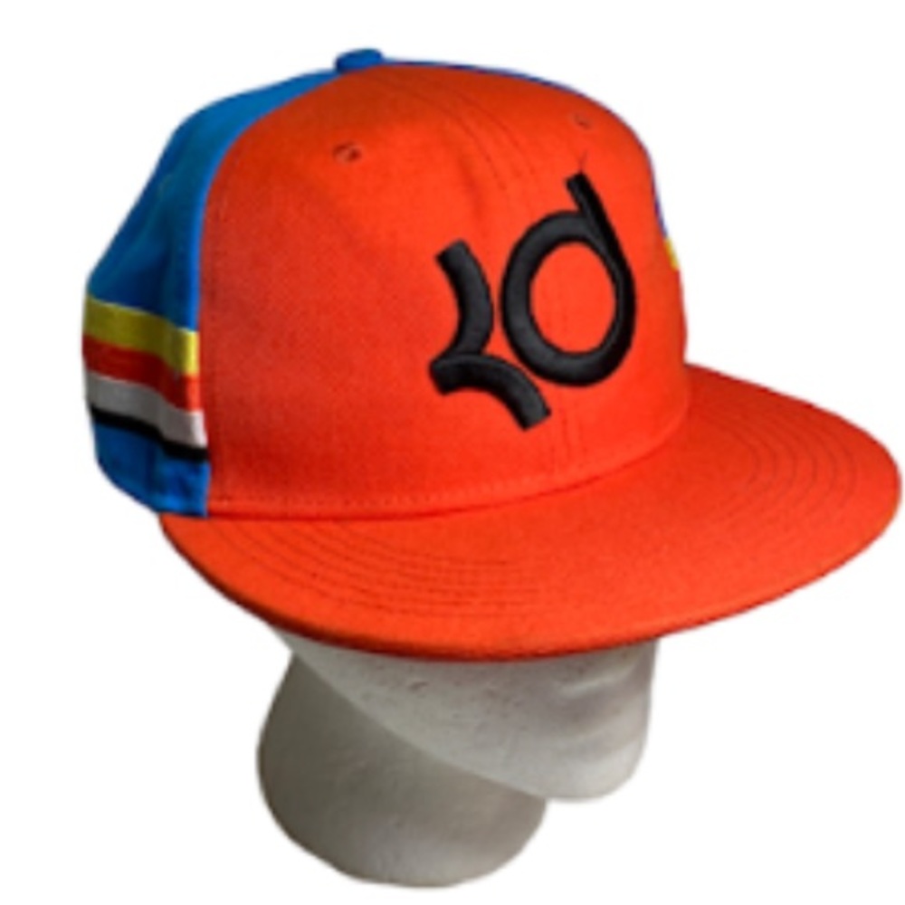 Nike True Kd Kevin Durant Orange - Multi Color Blue Snapback Baseball Hat Cap OS